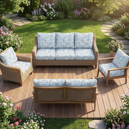 14Pcs Patio Cushion Covers Stretch Outdoor Furniture Protector Slipcovers