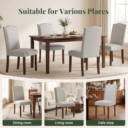 Dining Chairs Set of 2, Fabric Kitchen Chair for Living Room