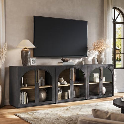 Buffet Cabinet with Storage, 31.5'' W Arched Sideboard