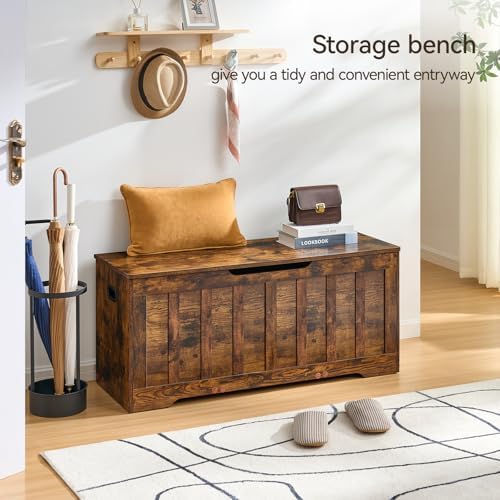 43.3" Storage Chest Extra Large, Storage Bench.(Rustic Brown)