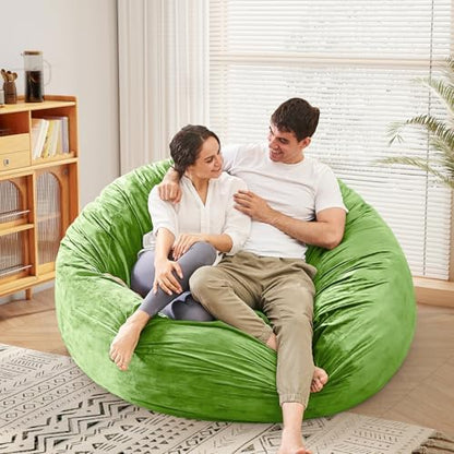 Bean Bag Chairs for Adults - Giant Bean Bag Convertible Floor Sofa