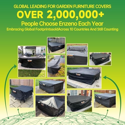 Enzeno Patio Furniture Cover Outdoor Waterproof 78" L x 63" W x 28" H