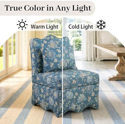 Floral Accent Chairs Set of 6, French-Inspired Lounge Chair