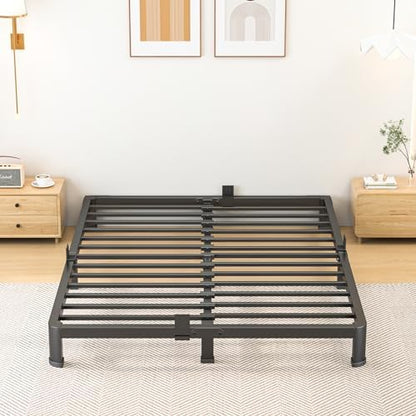 Superay 10 Inch Full Size Metal Platform Bed Frame with Round Corners Leg