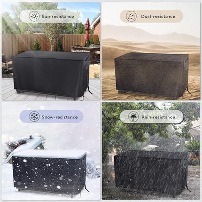 Waterproof Fire Pit Cover Rectangular, 64"L x 30"W x 26"H