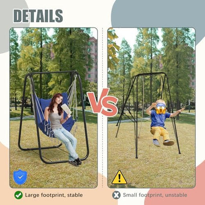 G TALECO GEAR Hammock Chair with Stand, Heavy Duty A-Frame