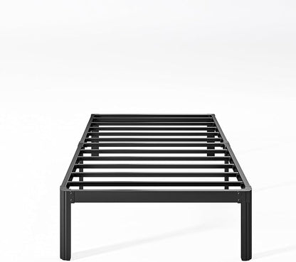 12 Inch High Platform Twin XL Bed Frames No Box Spring Needed, Metal Twin XL Bed Frame, Noise Free, Easy Assembly, Heavy Duty, Black