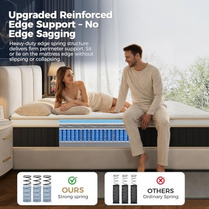 Queen Mattress 12 Inch, Pressure Relief and Motion Isolation