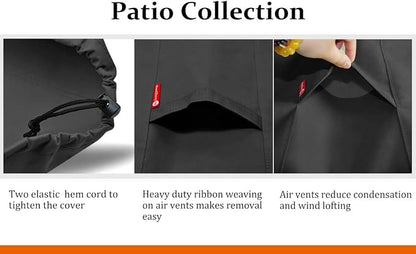 SheeChung Fire Pit Cover Square 40"L x 40"W x 20"H,Heavy Duty 600D Fire Table Covers for Outside Gas Propane Fireplace,Waterproof Outdoor Firepit Covers,All Weather Resistant