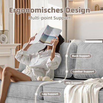 71" Loveseat Sofa for Living Room, Comfy Chenille Fabric Love Seat for Bedroom, Small Couches for Removable Cushion Cover,Couches for Small Space,Apartment,Dorm