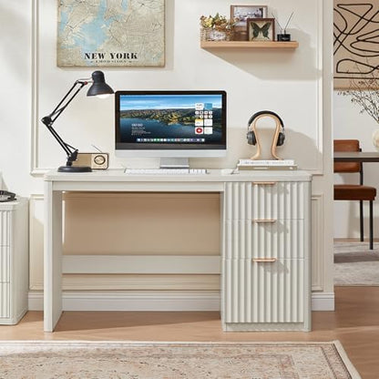 LEYAOYAO Office Desk 48" With 3 Drawers Storage File Cabinet
