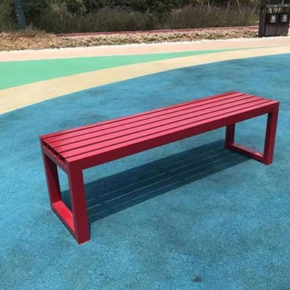 Patio Furniture Bench Park Chairs Outdoor Benches Stadium Benches Iron Chairs Benches Shopping Mall Leisure Benches Garden Outdoor Bench(Color:C)