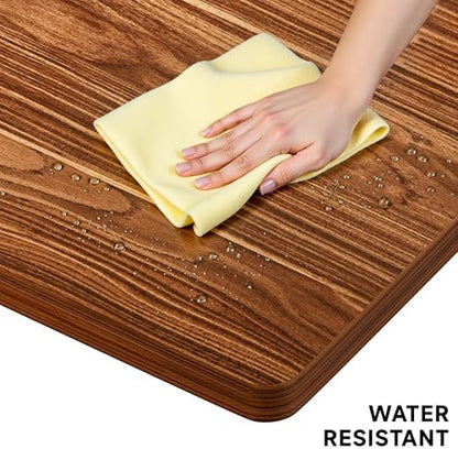 BIZUM Whole-Piece Particle Board Table Top Wood Countertop for Standing Desk DIY, 63x28x1 Inch Walnut Desk Top