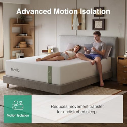 Novilla 12 Inch King Size Mattress, Memory Foam Mattres, Upgraded Support