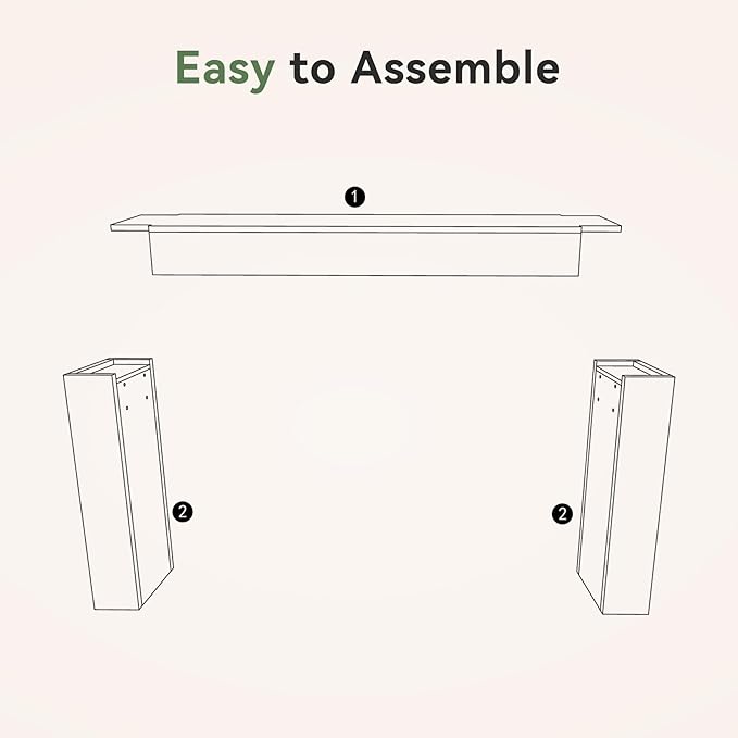 Solid Wood Console Table, 63-Inch Farmhouse Sofa Table Behind Couch for Entryway, Living Room, Foyer, Easy Assembly (Weathered Gray)