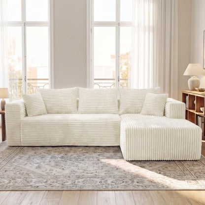 Boneless Couch for Living Room, Modular Sectional Sofa