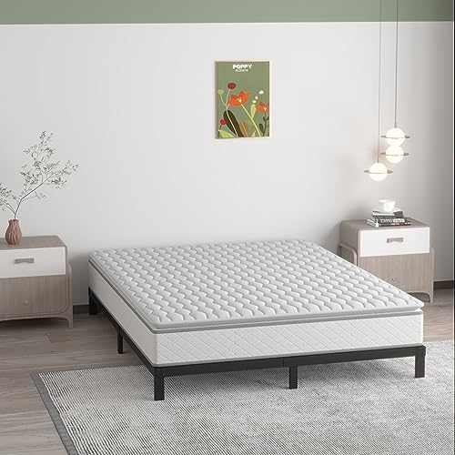 Upcanso 7 Inch King Bed Frame, Low Profile King Size Bed Frame
