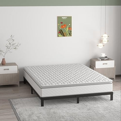 Upcanso 7 Inch King Bed Frame, Low Profile King Size Bed Frame