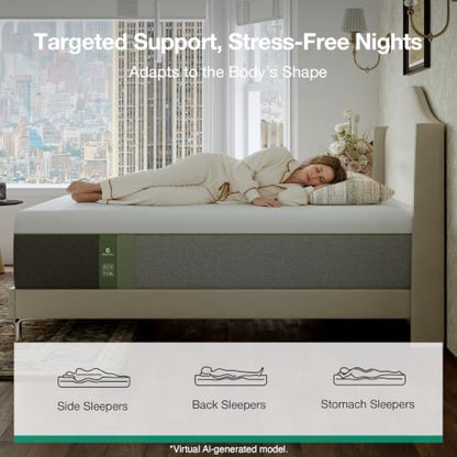 Novilla Bliss Green Tea Memory Foam Twin Mattress