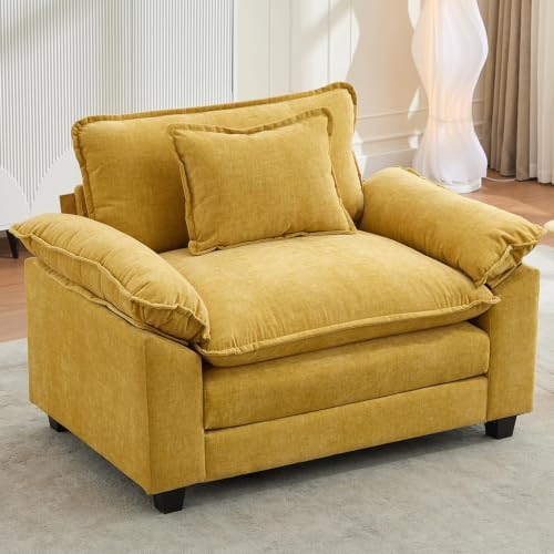 IPKIG 53" Modular Sectional Cloud Couch, Modern Single Seater Sofa