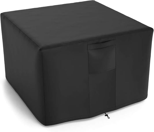 NUPICK 36 Inch Square Fire Pit Cover for Propane Fire Pit/Table, 100% Waterproof Cover Fits 30/32/34 Inch Fire Pit, All Weather Resistant