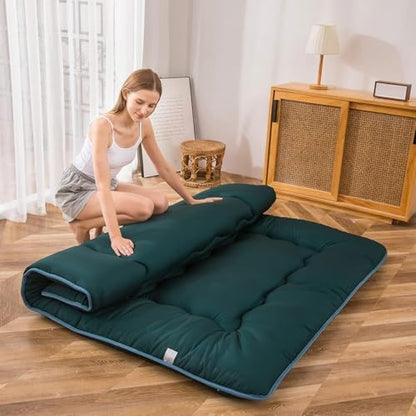 MAXYOYO Japanese Floor Mattress 4" Thick Queen Size Foldable Futon Mattress