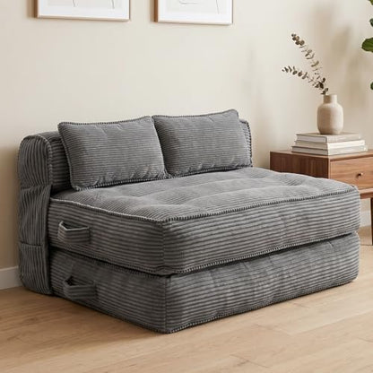 Folding Sofa Bed, Full Convertible Sleeper Chair with Pillow