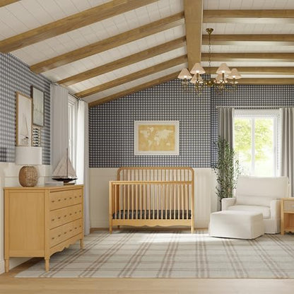 NAMESAKE Liberty 4-in-1 Convertible Spindle Crib in Honey,