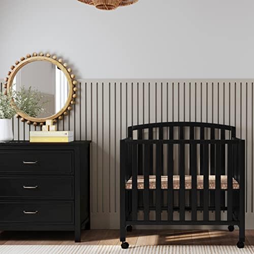 DaVinci Dylan 3-in-1 Convertible Portable Mini Crib, Ebony