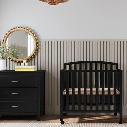 DaVinci Dylan 3-in-1 Convertible Portable Mini Crib, Ebony