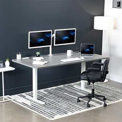 VIVO Electric Dual Motor Standing Desk, 71" x 36" Dark Gray Top