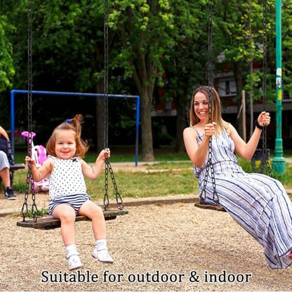 2 Pack 83in Hanging Swing Chain with 4 Carabiners, 660LB Capacity Hanging Kits Heavy Duty Hanging Chair Hardware for Hammock Swing Hanging Chair Punching Bags Sandbag Indoor Outdoor Yoga Gym (Black)