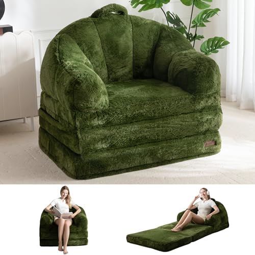 MAXYOYO Folding Sofa Bed, 2 in 1 Convertible Sofa to Lounger