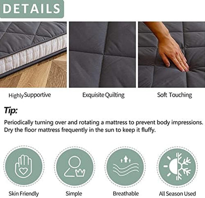 MAXYOYO Futon Mattress, Japanese Floor Mattress Full Size Tatami Mat