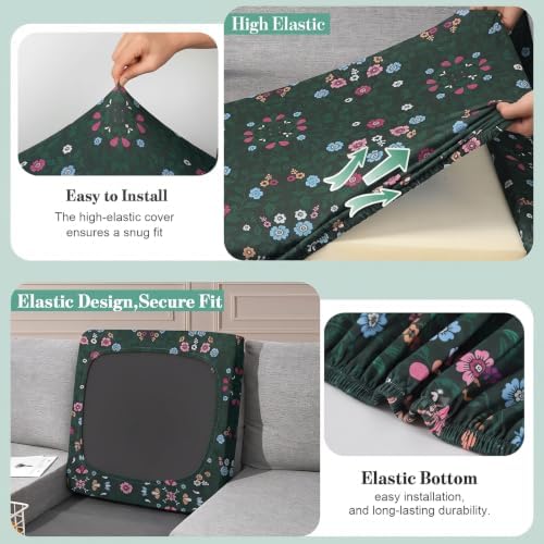 8Pcs Patio Cushion Covers Stretch Outdoor Furniture Protector Slipcovers