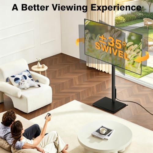 TVON Universal Floor TV Stand with Mount for Most 32-65 Inch TV up to 88lbs