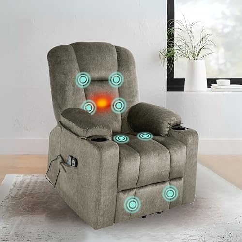 Naomi Home Doris Power Lift Recliner Chair for Elderly - Gray