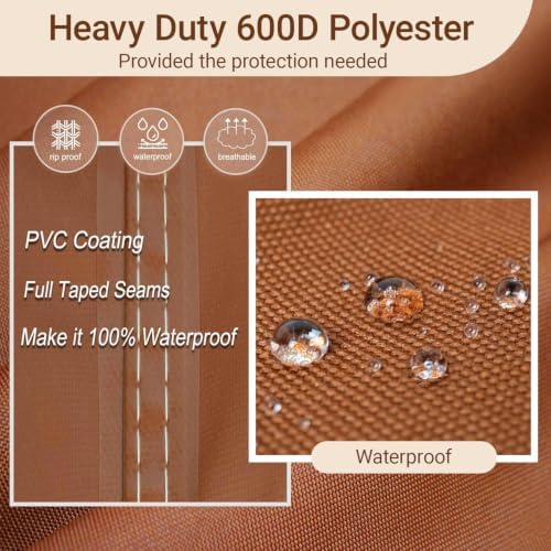 NettyPro Fire Pit Table Cover Rectangular Waterproof, 52x34 inch