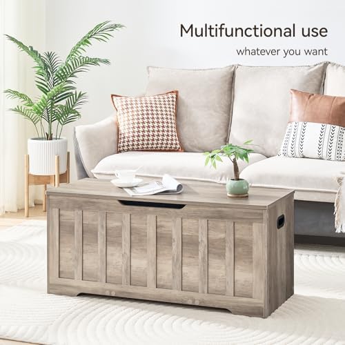 43.3" Storage Chest Extra Large, Storage Bench.(Greige)