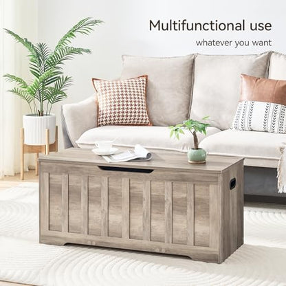 43.3" Storage Chest Extra Large, Storage Bench.(Greige)