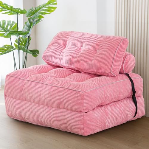 MAXYOYO Folding Sofa Bed, Convertible Chair Bed with Pillow