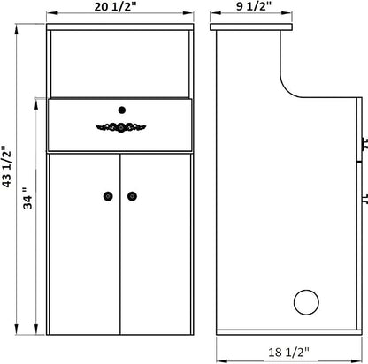 Dir Reception Desk, Receptionist Area Counter, Reception Podium Valencia, Black