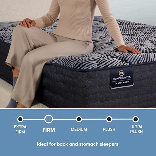 Serta Perfect Sleeper X - Knox 13.5" Firm Quilted Hybrid Queen Mattress