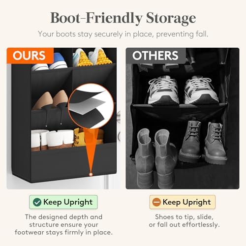 Lifewit 10 Tier Over the Door Shoe Organizer Cabinets,19 Large Deep Pockets