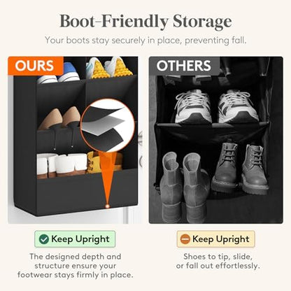 Lifewit 10 Tier Over the Door Shoe Organizer Cabinets,19 Large Deep Pockets