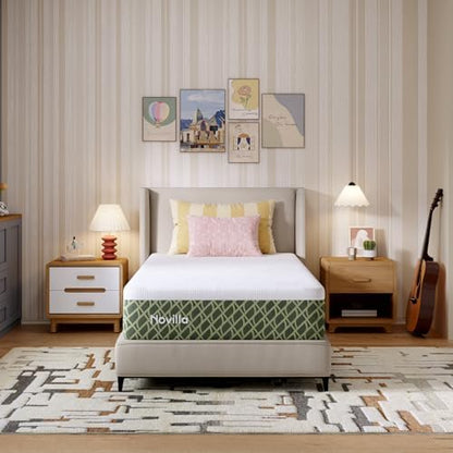 Novilla 6 Inch Twin Mattress, Twin Size Gel Memory Foam Mattress in a Box