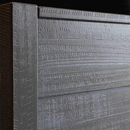 Grain Wood Furniture Montauk Solid Wood Bed, Full Size, Rustic Grey