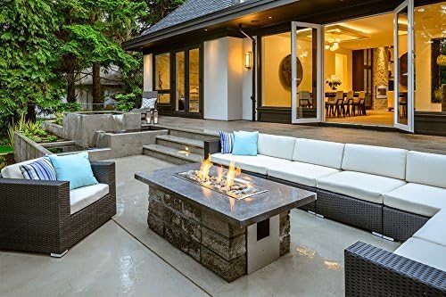 Stanbroil 48 by 6-Inch Drop-in Linear Trough Fire Pit Burner, 304 Stainless Steel Gas Fire Pit for Outside, BTU 91,000 Max