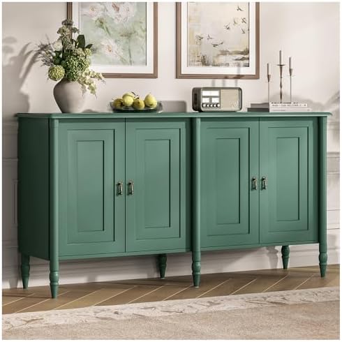 JOINICE 59" Sideboard Buffet Cabinet with Storage for Living Room,Green