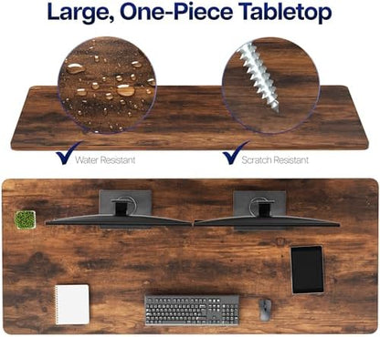 VIVO 71" x 30" Vintage Brown Solid Table Top